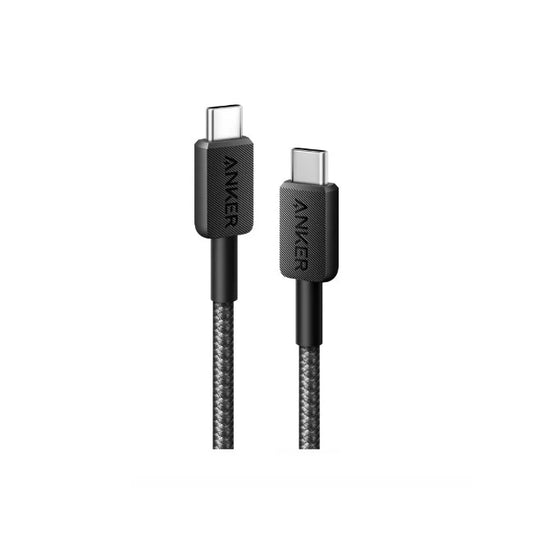 ANKER 322 type C to C braided Cable 3ft (~1m)-l