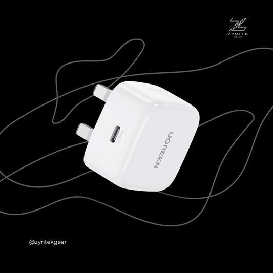 UGREEN 20W Type-C GaN Fast Charging Adapter UK - 60451