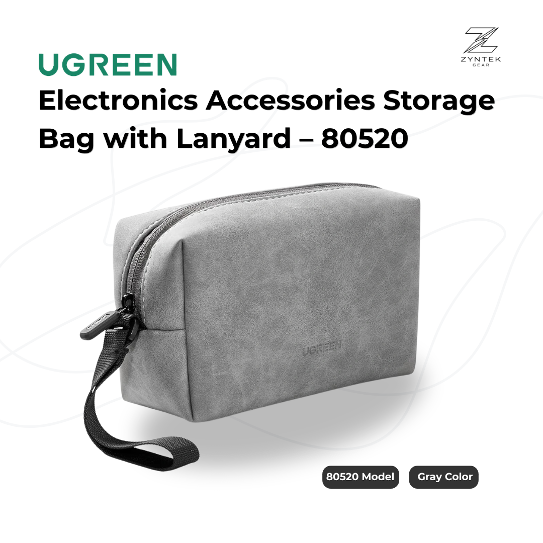 UGREEN Electronics Accessories Storage Bag with Lanyard